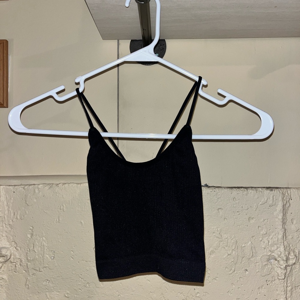 Black Strappy Tank Top